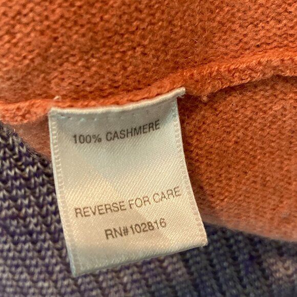 Garnet Hill Cozy Peach Cashmere Pullover Women's Sweater - Picture 5 of 7